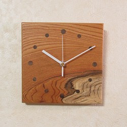 天然木 欅（ケヤキ）　木製時計66（掛け時計） 1枚目の画像