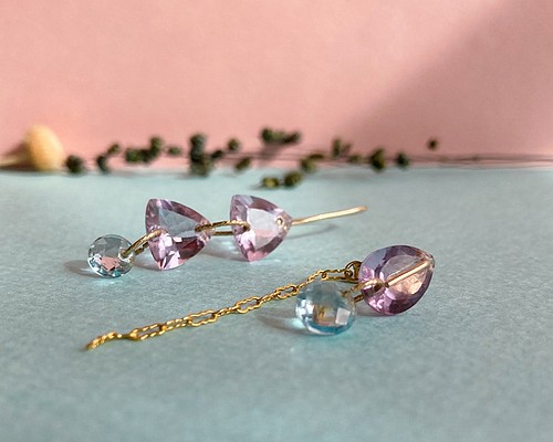 Prana gem drops ✴︎滴る宝石のしずく✴︎ローズアメジスト✴︎スイス