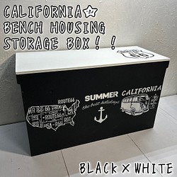 CALIFORNIA☆ BENCH HOUSING STORAGE BOX！！ 大収納！ 1名様！限定品！-