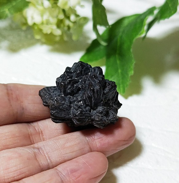 天然ライモナイトフラワー状原石【58】36.4g　ゼットストーン 1枚目の画像