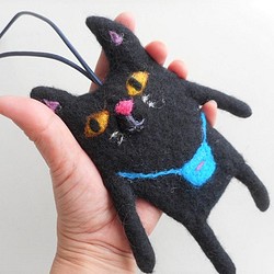 黒猫のパスケース 1枚目の画像