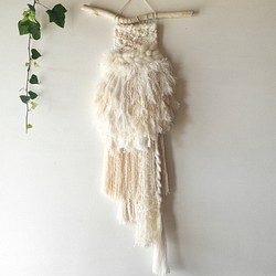 [獨一無二]浮木編織掛毯“白雨” 第1張的照片