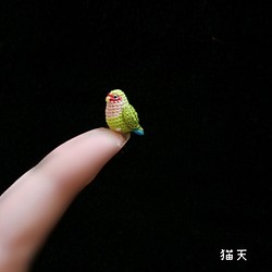 超ミニチュアあみぐるみ】選べるセキセイインコさん あみぐるみ 猫天