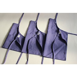 リネンエプロン 【 Standard kids apron 】Blue purple S,M,L 1枚目の画像