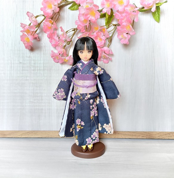 ❤「夜桜」22cmドール振袖着物 おもちゃ・人形 Doll Kimono/ITONUi