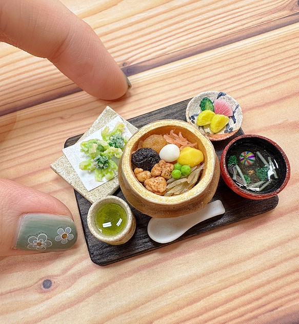 ミニチュア釜飯定食(漬物つき) 立体・オブジェ はらぺこ文鳥 通販