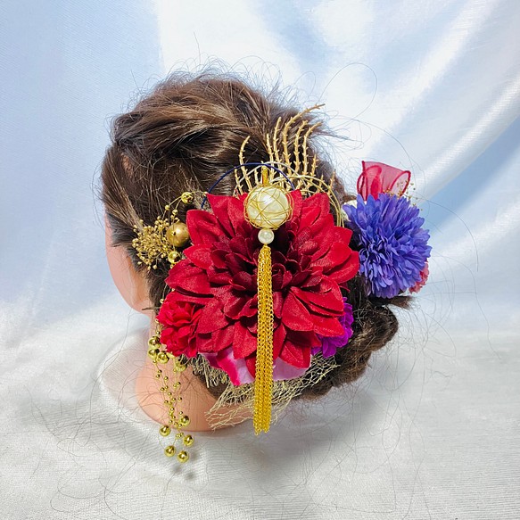 花魁成人式髪飾り　オーダー　かんざし　和装髪飾り