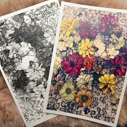 お花のポストカード　2枚セット 1枚目の画像