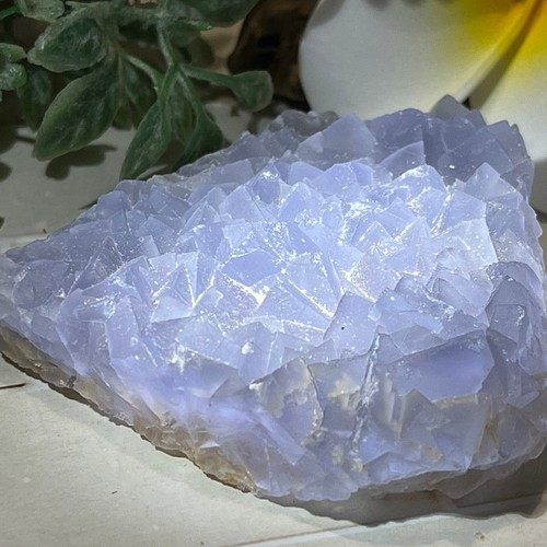 チベット産✨ ブルー フローライト クラスター 蛍石 ラフストーン 原石