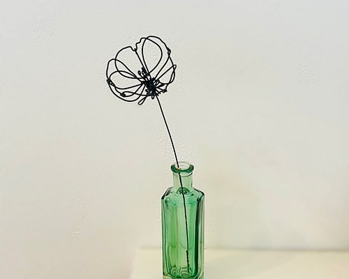 ワイヤークラフト（花1輪＋花瓶） アートフラワー c.mini craft 通販 