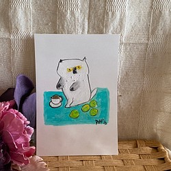 オールノット 絵画 。手描き【きれいな花をたくさん買って部屋に置いて