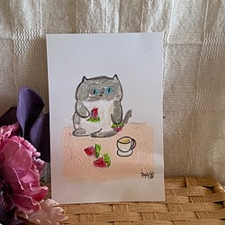 軽量な折り畳み自転車 絵画 。手描き【きれいな花をたくさん買って部屋