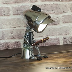 ペンホルダー ロボットランプ オフィスデスクアクセサリー パーソナライズタイプB 1枚目の画像