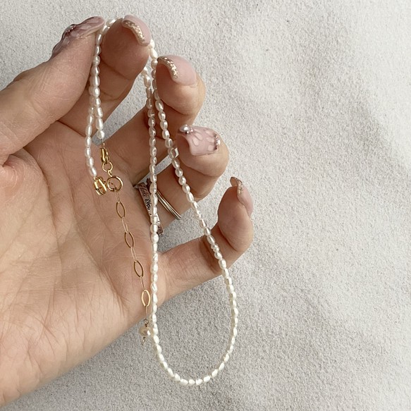 【ネックレス】mini Pearl necklace 1枚目の画像
