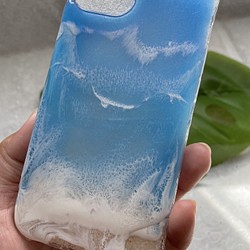 青の海 スマホケースiPhone14 ソフトケース 1枚目の画像
