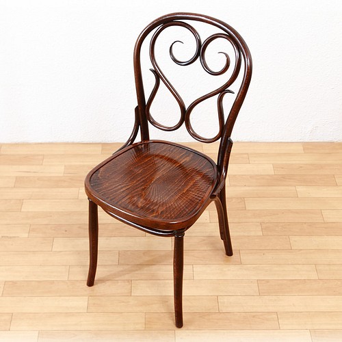 売約済♪ ハンドペイント　ジーンズのようなウッドの椅子 お揃いのデスクあり♪幅約38cm奥行40cm