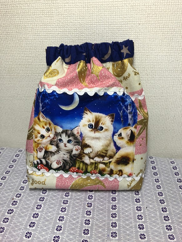 バネ口ポーチ ハンドメイド ねこちゃん ポーチ その他ケース ミルルン