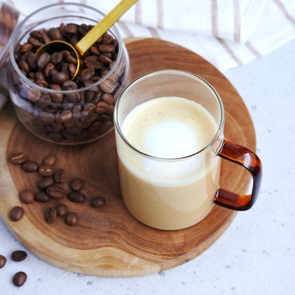 濃厚！カフェオレブレンド 豆220g | 自家焙煎コーヒー | 深煎り・コク・ビター 1枚目の画像