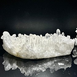 天然石インテリア　12cm 　ヒマラヤ水晶　クラスター　レムリアン水晶　原石　送料無料 1枚目の画像