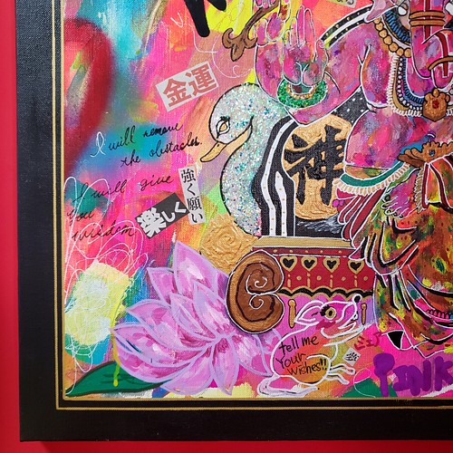 SALE/最終値下げ】Ganesha-colorful ガネーシャ 引き寄せ 現代アート