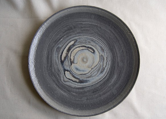 marble plate 大皿 black/blue3 1枚目の画像