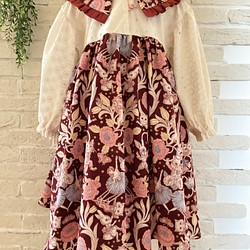 子供服　ジョリーフルール　ステンカラーワンピースドレス　“SHOWTIME”ジョリーワンピース　110サイズ　女の子 1枚目の画像