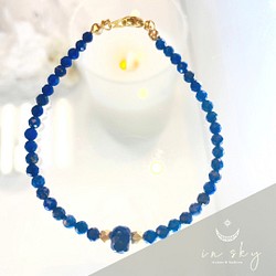 ♡₊⁺lapis lazuli〚ラピスラズリ〛ブレスレット♡₊⁺ 1枚目の画像