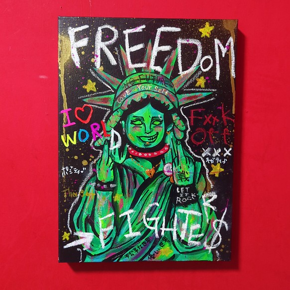 2022年製作＊価格交渉OK】FREEDOM?（F15号） 現代アート 絵画 - 絵画