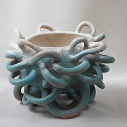 海色陶製植木鉢(R) 1枚目の画像