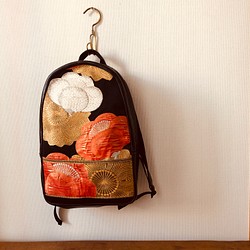 K様専用ページ　Kimono帯Bag 梅文様袋帯リュック 1枚目の画像