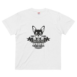 犬 チワワ コットンTシャツ：送料無料 1枚目の画像