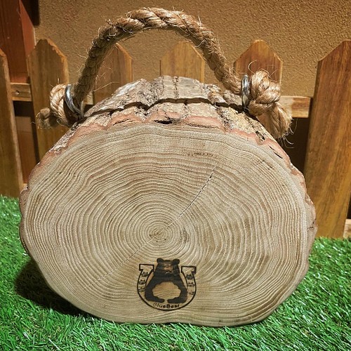 薪割り台(栗) オリジナル焼印 ※一点のみ キャンプ 薪割り 木材・板