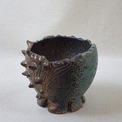 金彩B陶製植木鉢(T) 1枚目の画像