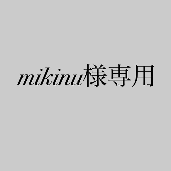 mikinu様専用ページ 1枚目の画像
