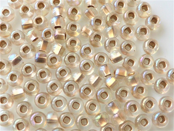 10 克 3 毫米透明極光金捷克種子珠 第1張的照片