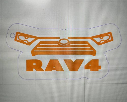 RAV4 オーダーメイド 愛車のキーホルダー作製します アウトドア