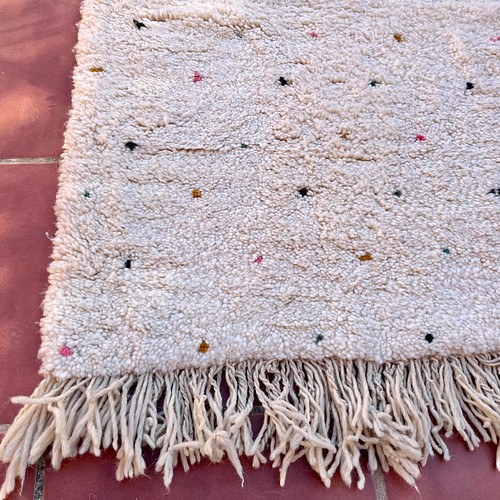 モロッコ ベニワレン ラグ ドット柄 カラフル カーペット 絨毯-