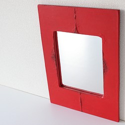 Art Frame Mirror〜primitive earth red〜 1枚目の画像