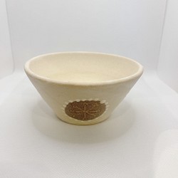小鉢　茶ドット　陶器 1枚目の画像