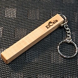 [使用木製珍珠楓木的鑰匙扣] Elcela Wood Wooden Maple 第1張的照片