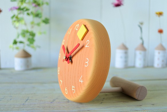 パンケーキの時計 置時計兼用タイプ　ホットケーキ 2枚目の画像