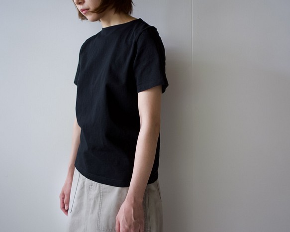 pablo cotton/center back tshirt / black/size1・2・3 1枚目の画像