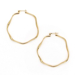 気品のあるレース模様 2way「Omega Earcuff Ring」/ K18plated