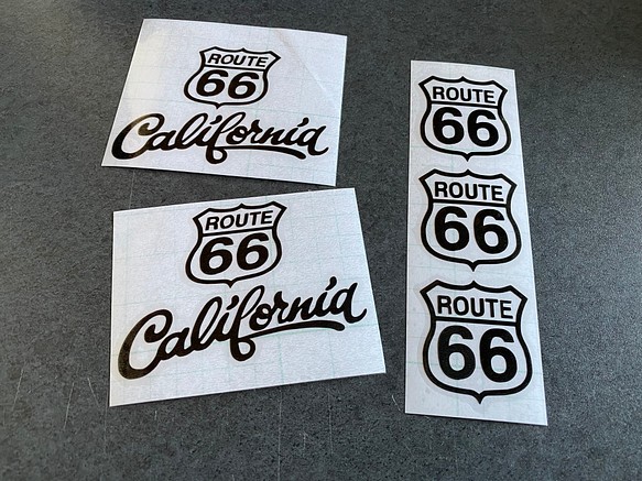 大サイズ ROUTE 66 カリフォルニア ステッカー お得5枚セット《カラー