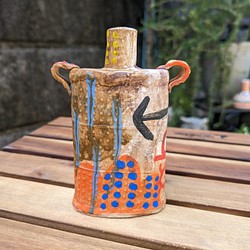 陶器の一輪挿し エネルギー 一輪挿し・花瓶・花器 Tomo's pottery 通販｜Creema(クリーマ)