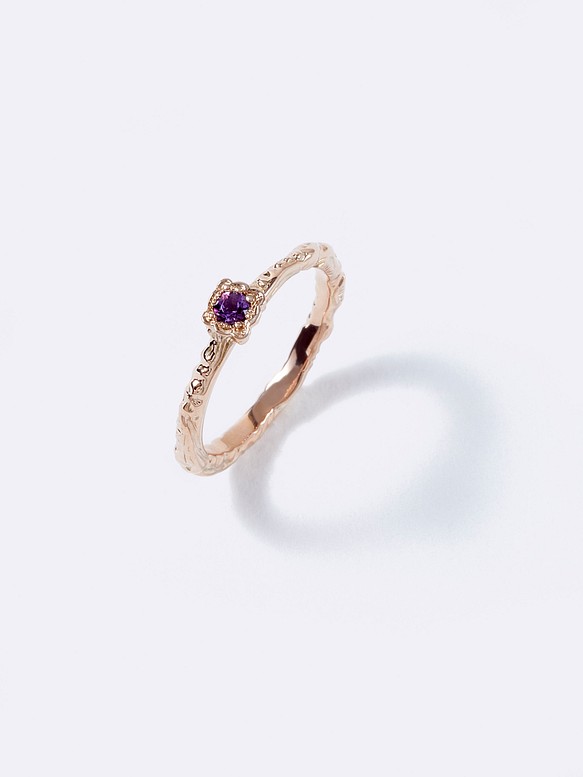 Kafuu Garden Pinky ring Amethyst K10 指輪・リング Hemavatijewelry