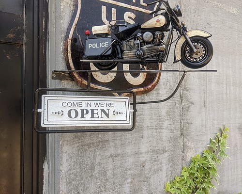 アメリカンバイク バイク屋 壁掛け看板 OPEN&CLOSED サイン 