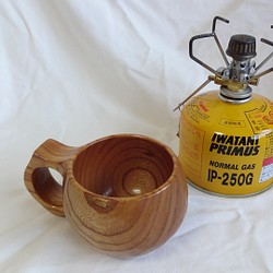 ケヤキの一木彫りコーヒーカップ 1枚目の画像