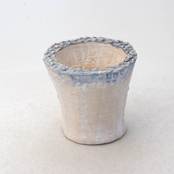 陶器製　多肉植物の欲しがる植木鉢 ICSc-ブルー6967 1枚目の画像