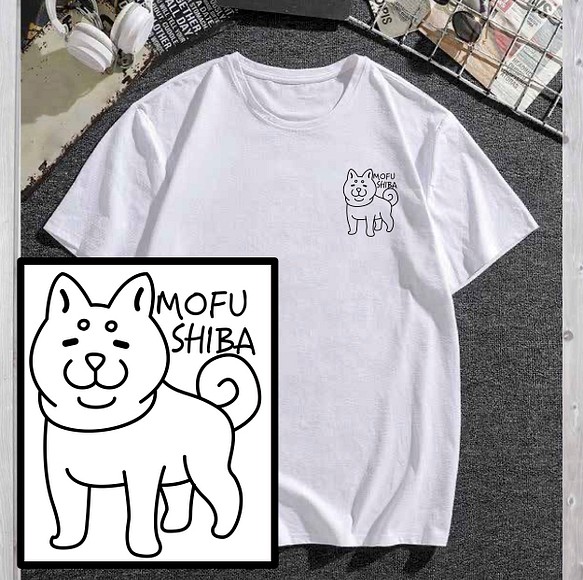 XL 送料無料 柴犬 豆柴 黒柴 子犬 犬用 中型犬 お揃い ロゴ POP
